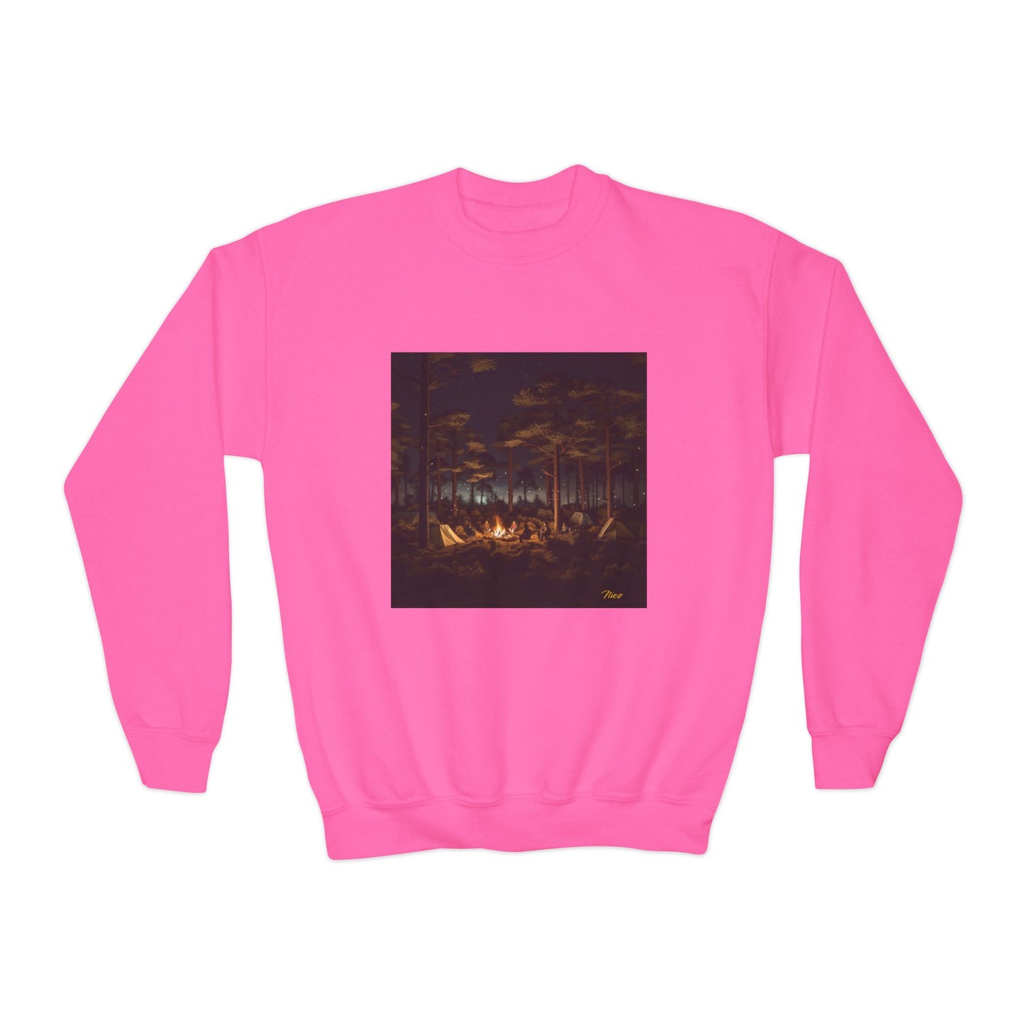 Under The Starry Skies Series Print #9 Youth Crewneck Sweatshirt