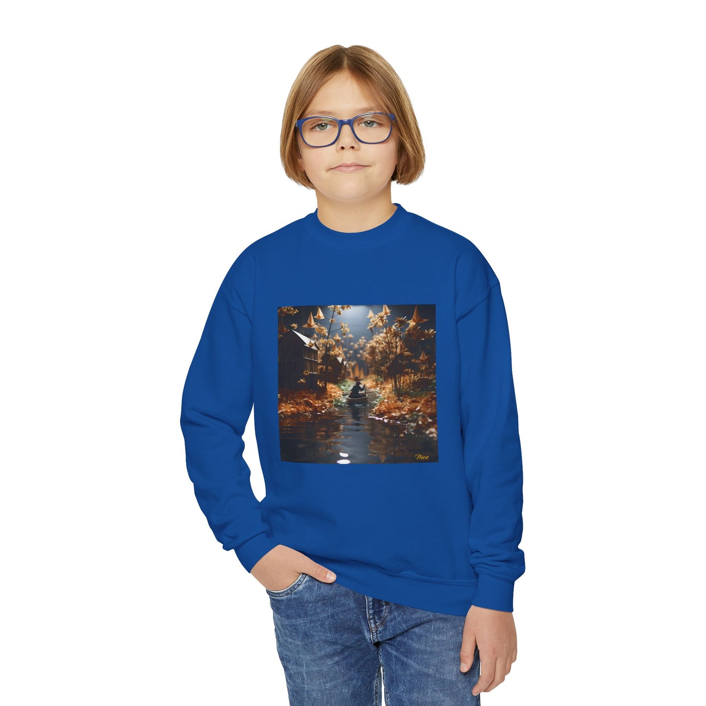 Born On A Bayou Series Print #5 Youth Crewneck Sweatshirt