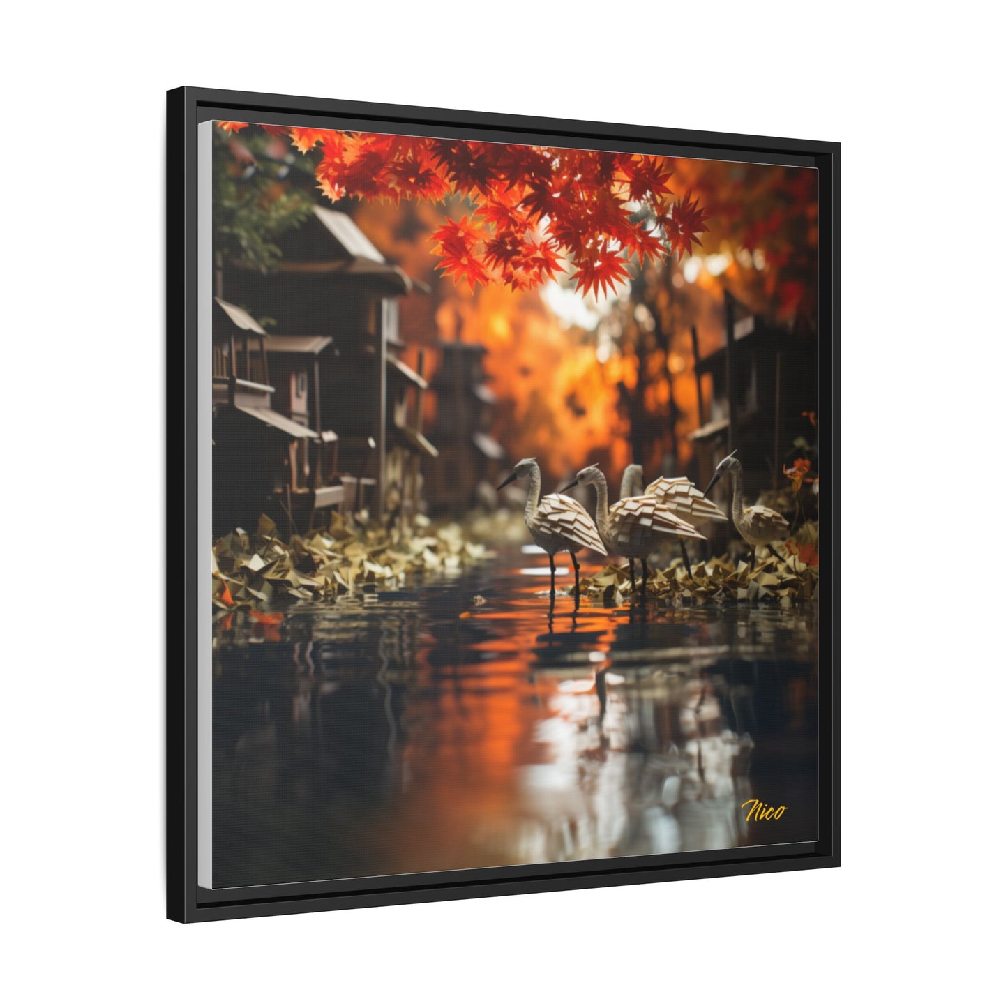 Born On A Bayou Series Print #8 - Black Framed Canvas Print