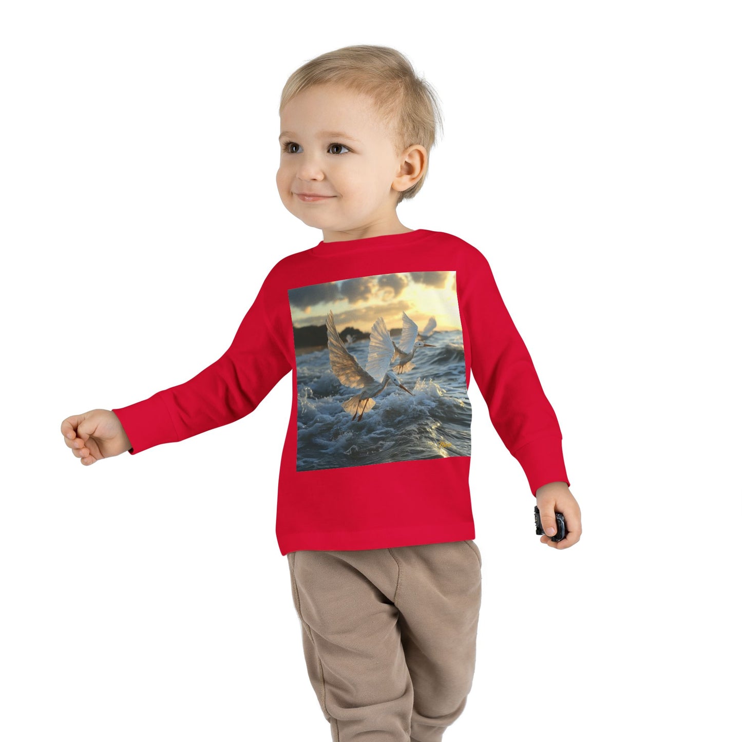 By The Seaside Series Print #10 Toddler Long Sleeve Tee