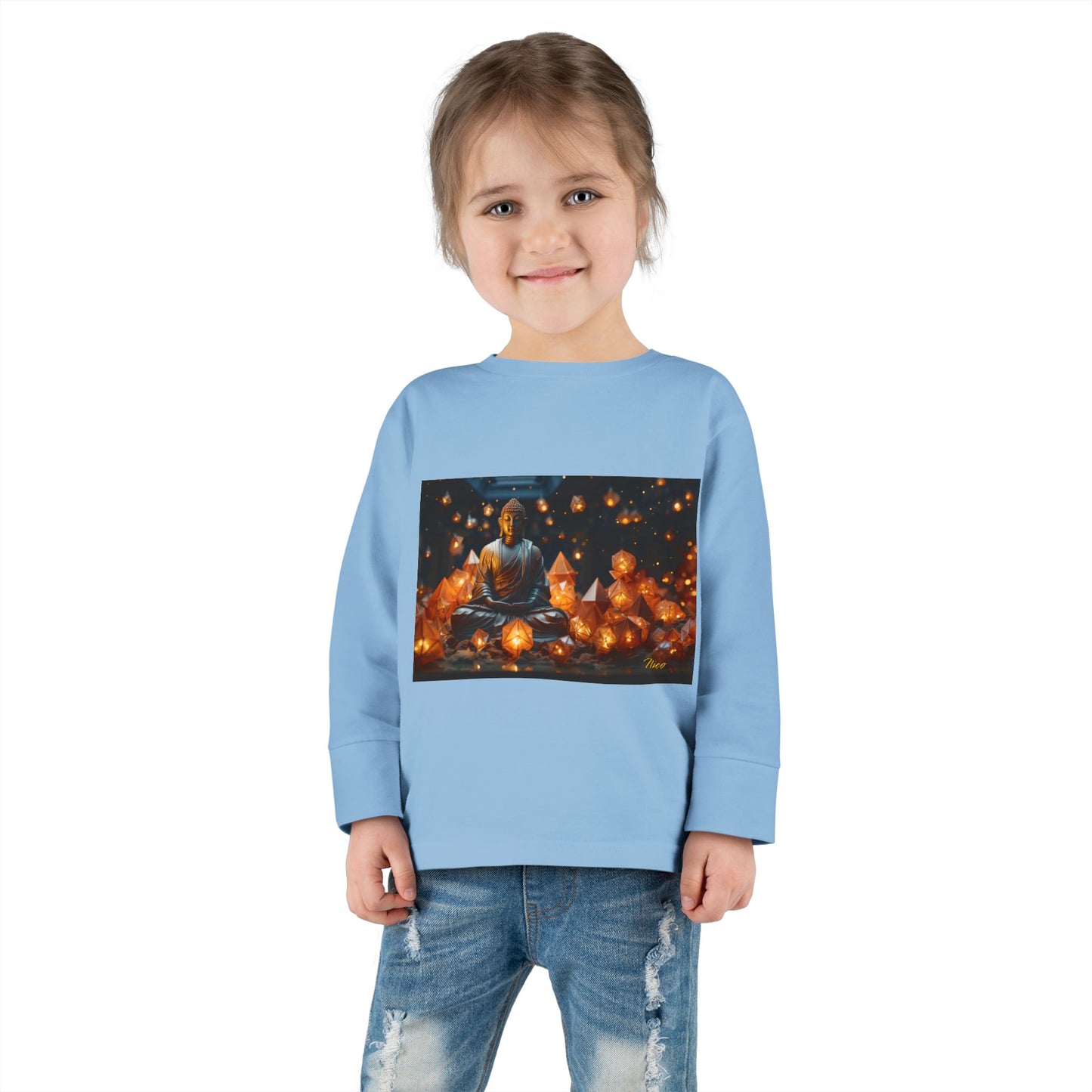 Ascending Buddha Series Print #9 Toddler Long Sleeve Tee