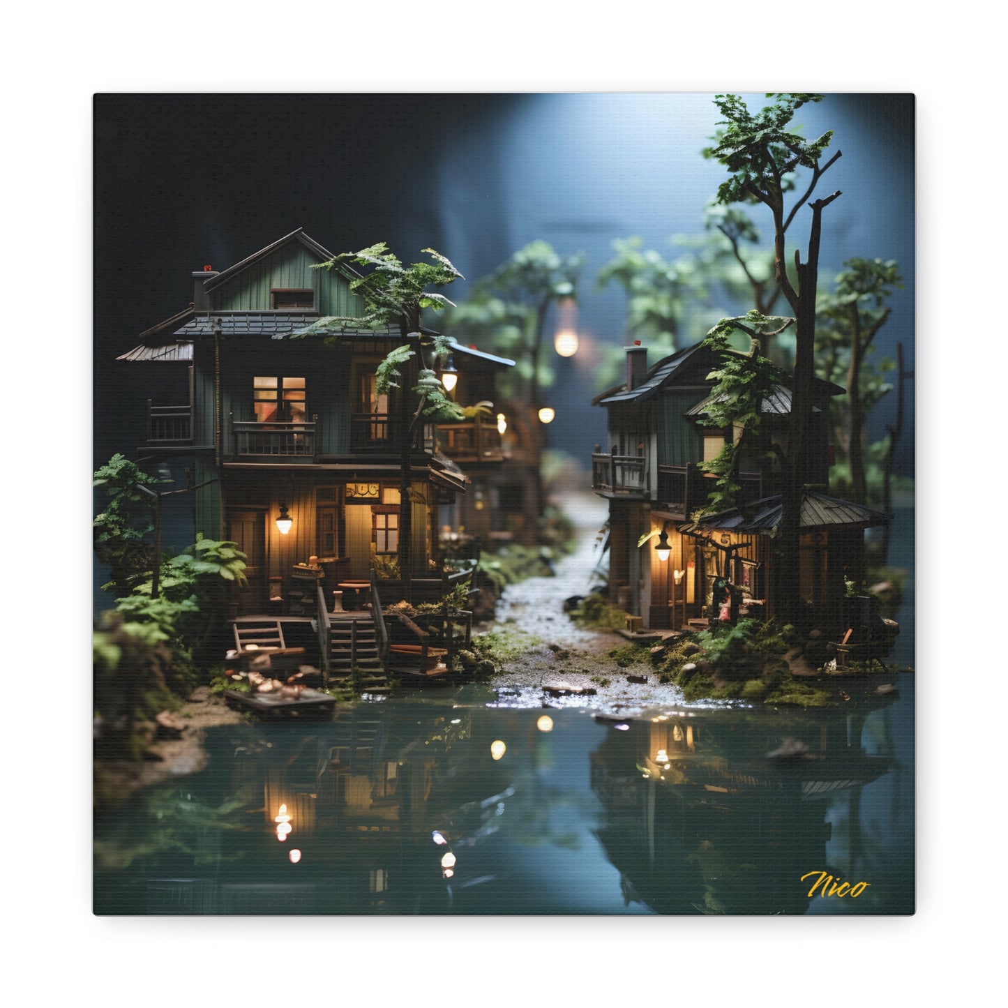 Born On A Bayou Print #3 - Streached Matte Canvas Print, 1.25" Thick