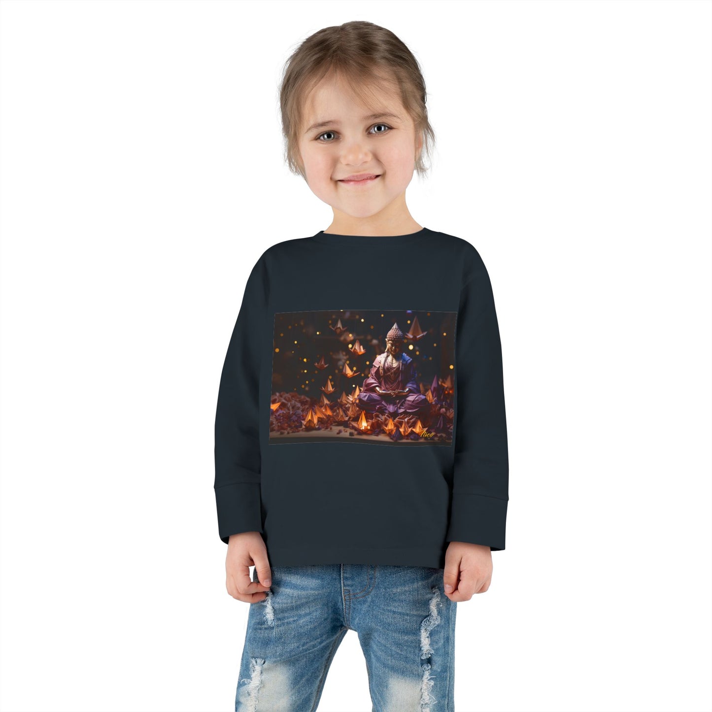 Ascending Buddha Series Print #6 Toddler Long Sleeve Tee