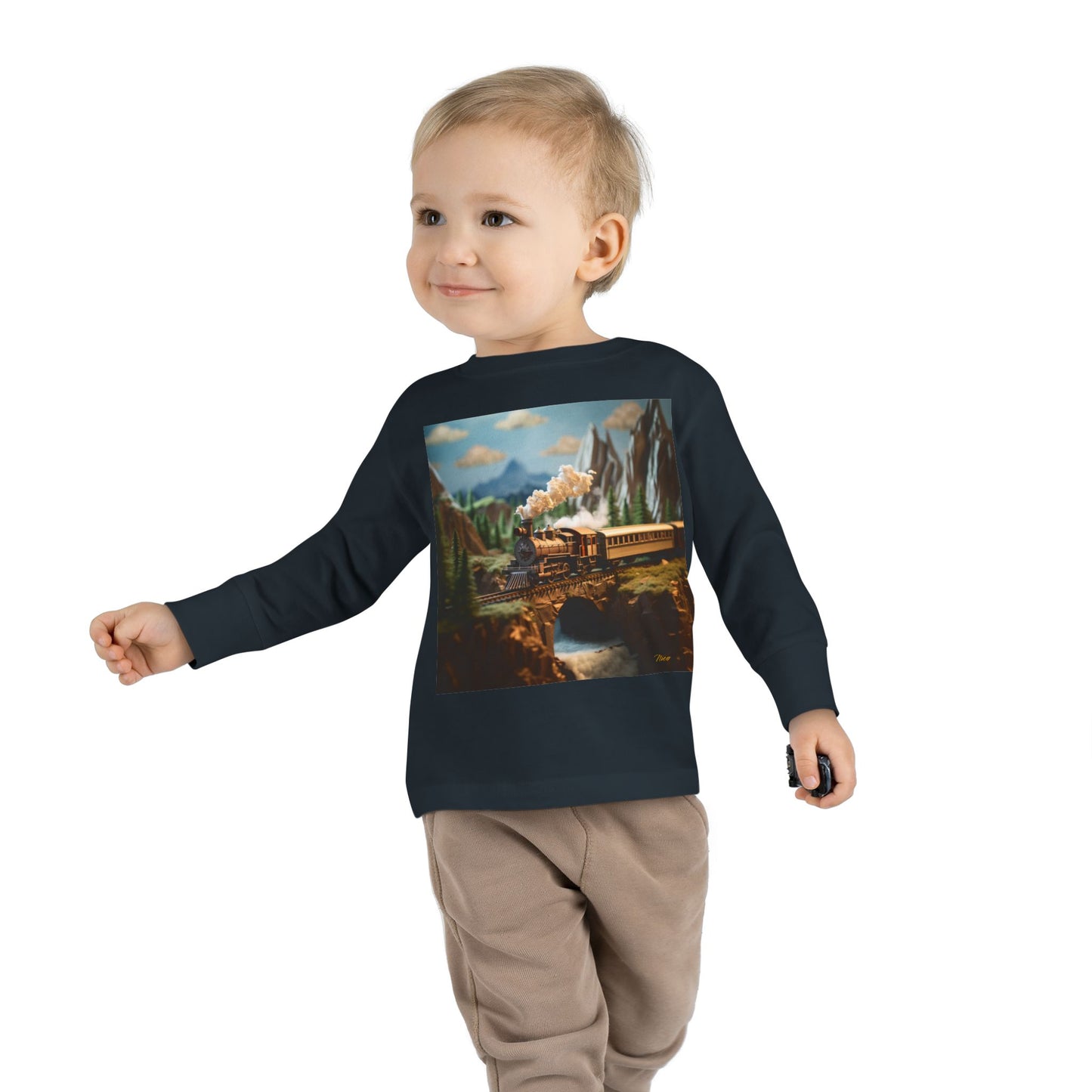 Orient Express Series Print #5 Toddler Long Sleeve Tee