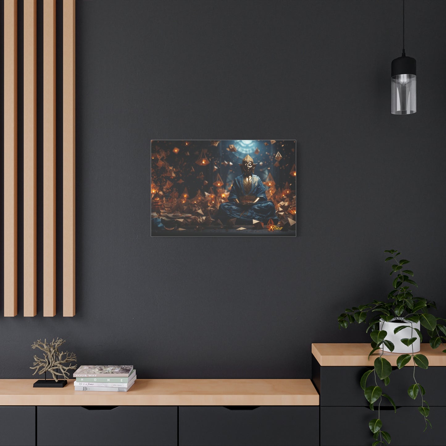 Ascending Buddha Series Print #1 - Streched Matte Canvas Print, 1.25" Thick