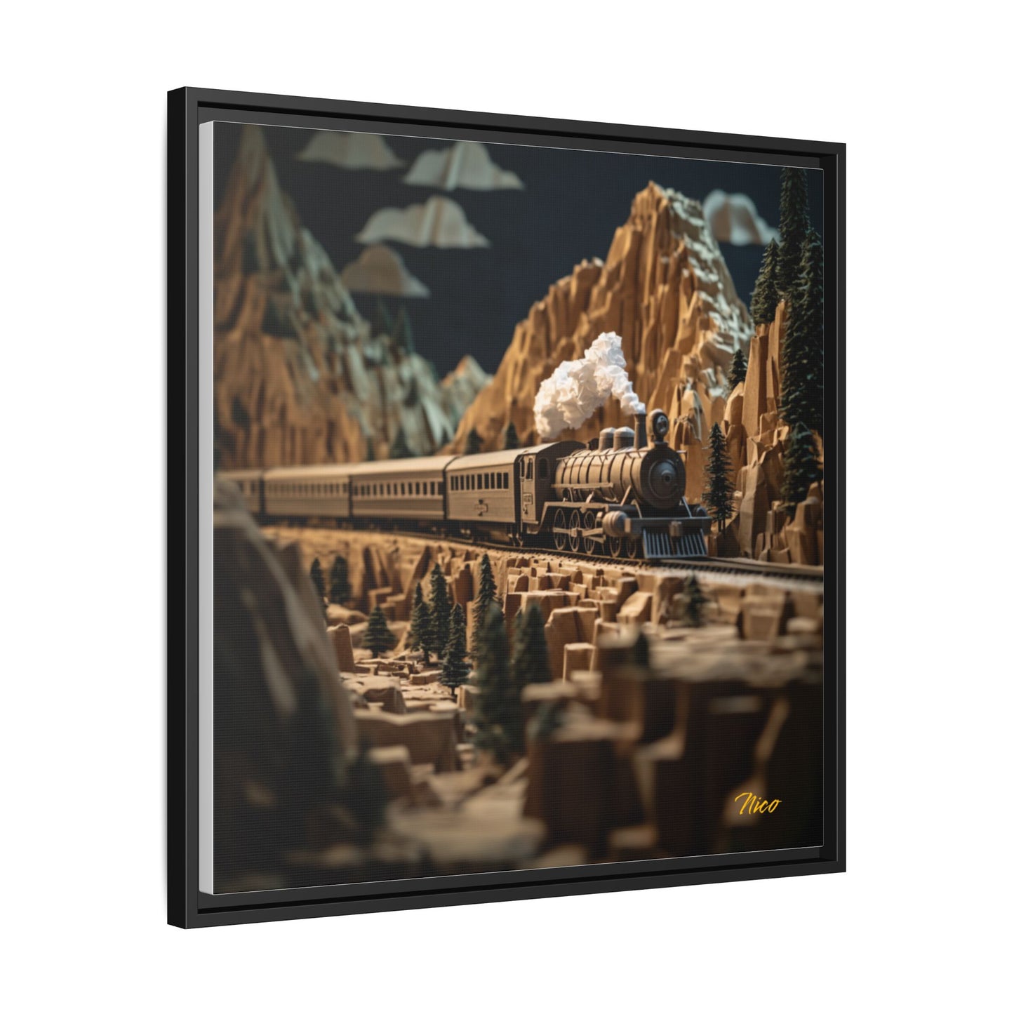 Orient Express Series Print #9 - Black Framed Canvas Print