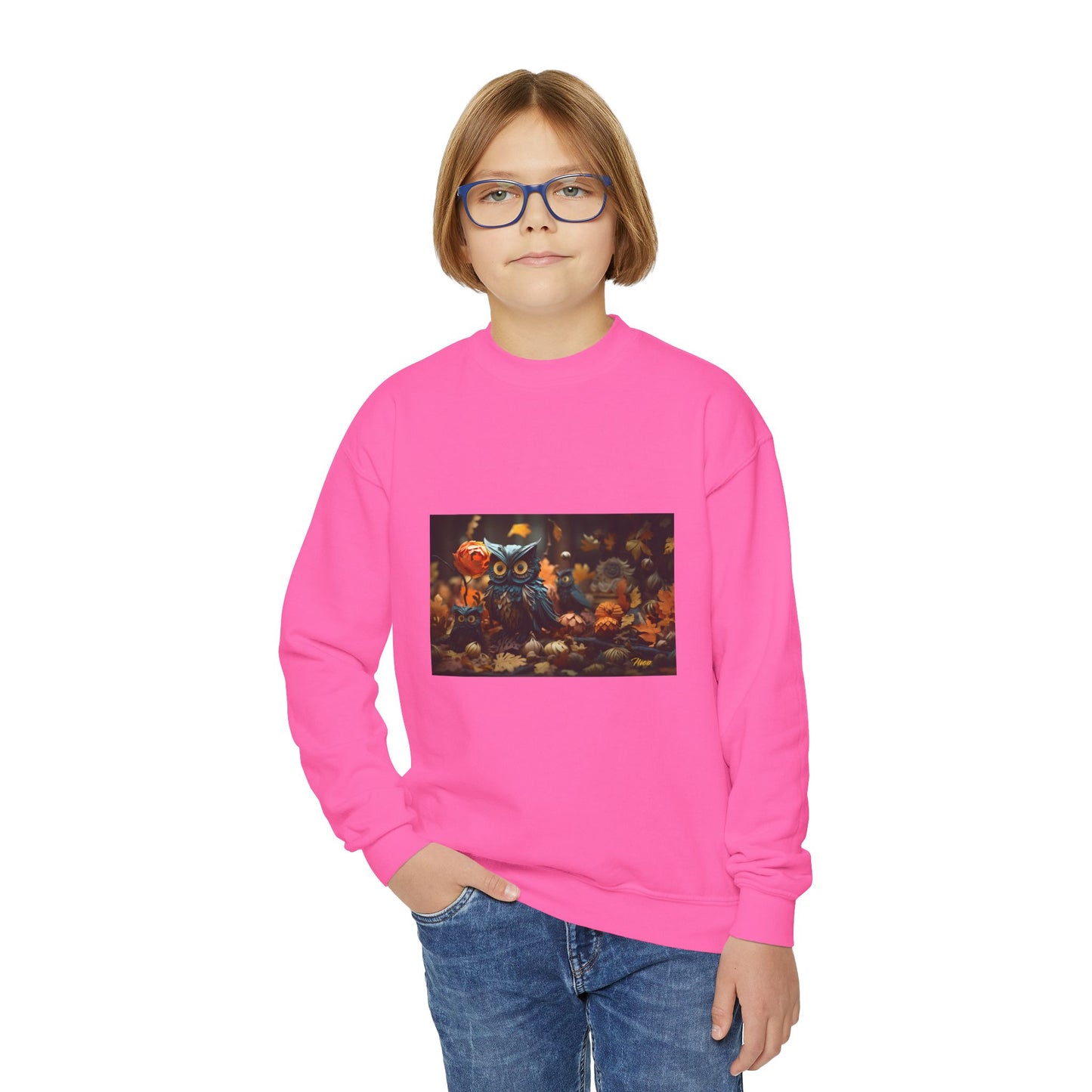 Halloween 2024 Series Print #8 Youth Crewneck Sweatshirt