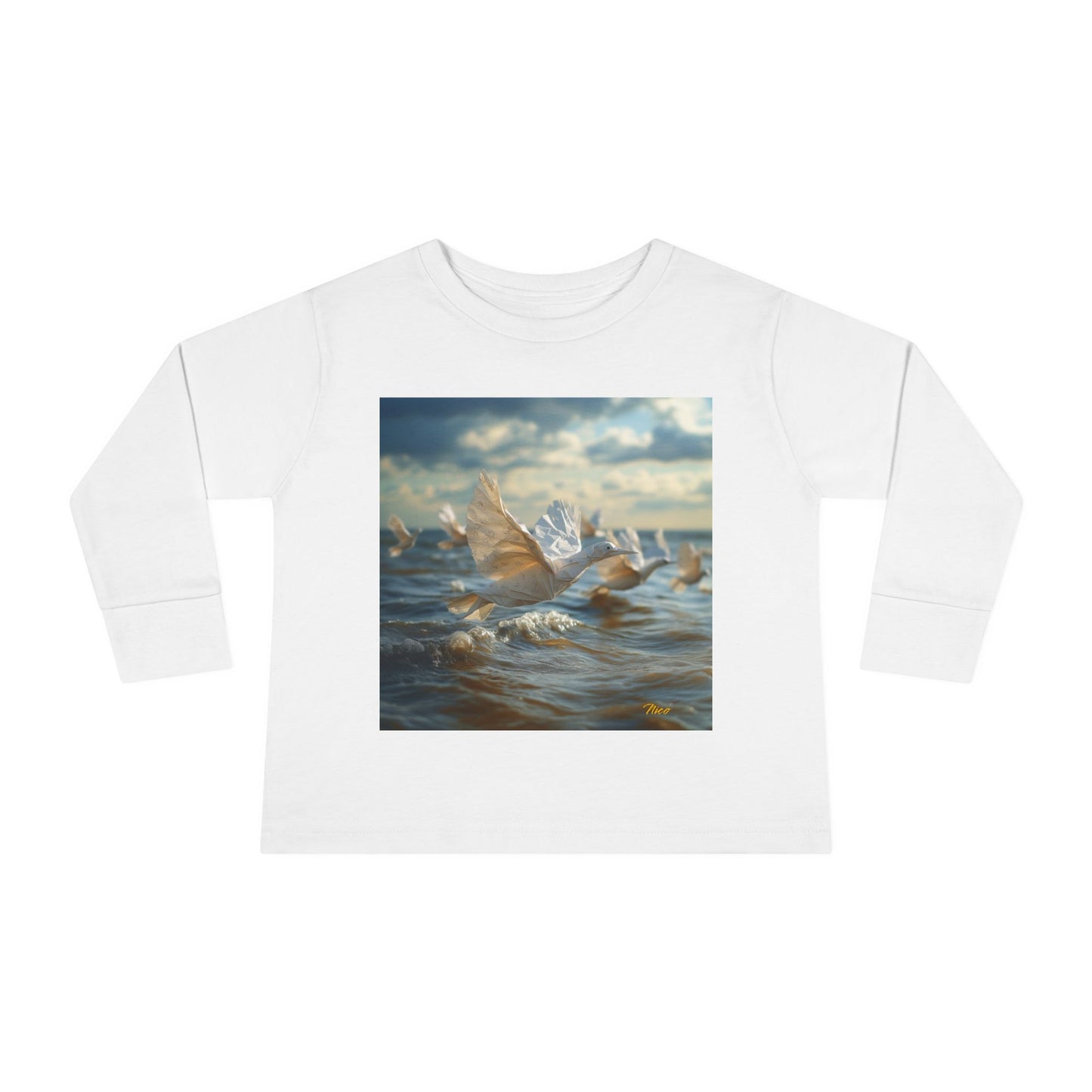 By The Seaside Series Print #8 Toddler Long Sleeve Tee