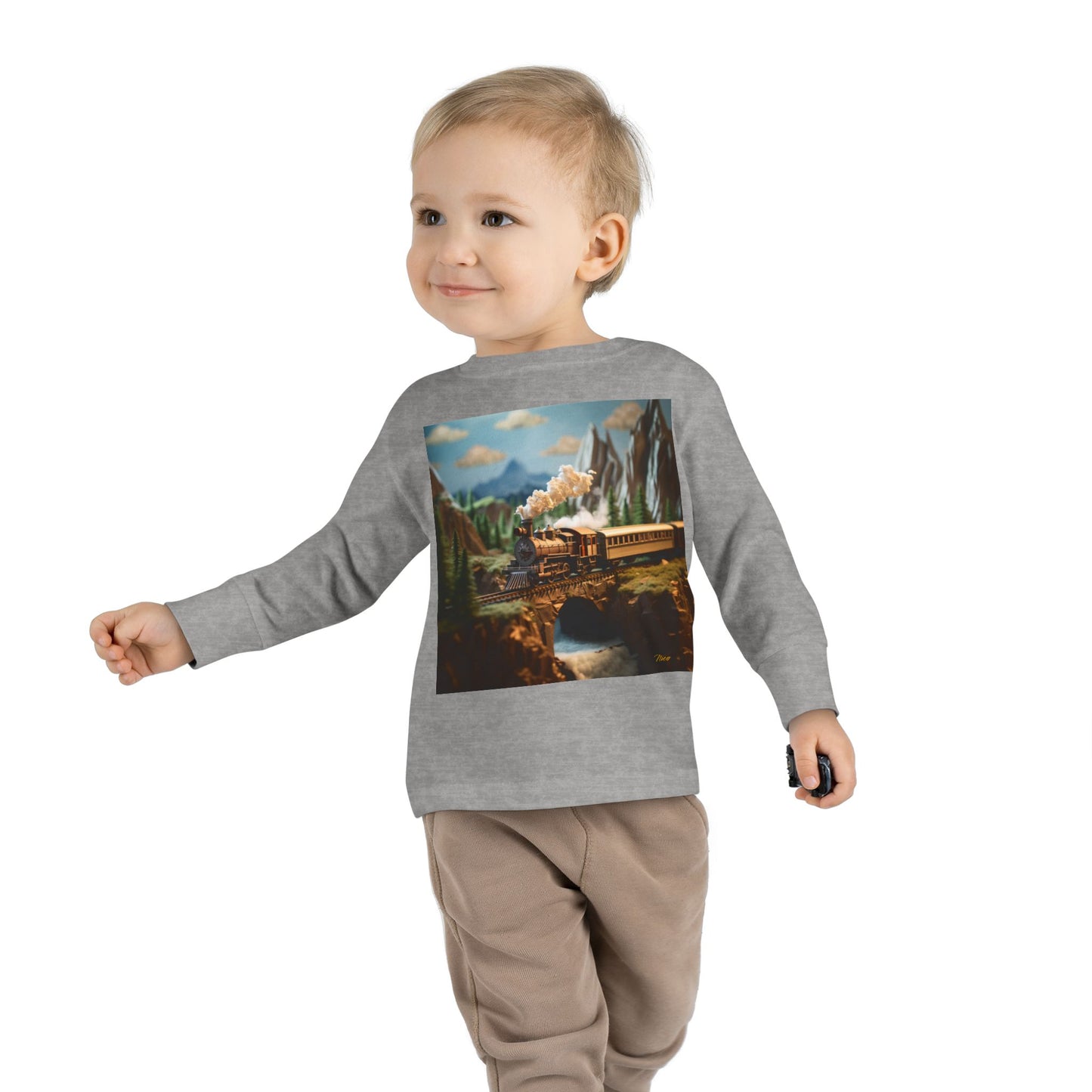 Orient Express Series Print #5 Toddler Long Sleeve Tee