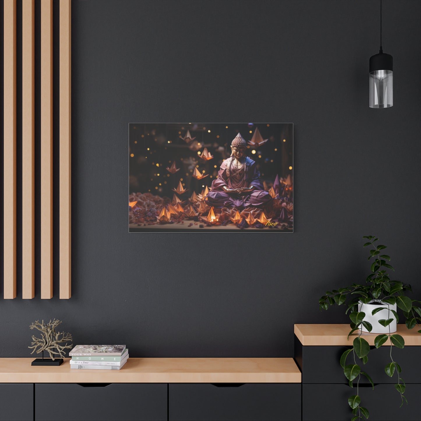 Ascending Buddha Series Print #6 - Streched Matte Canvas Print, 1.25" Thick