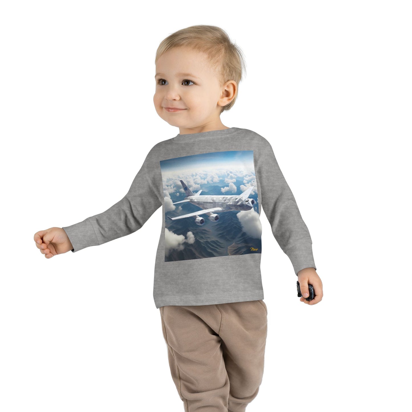 Big Ol' Jet Airliner Series Print #7 Toddler Long Sleeve Tee