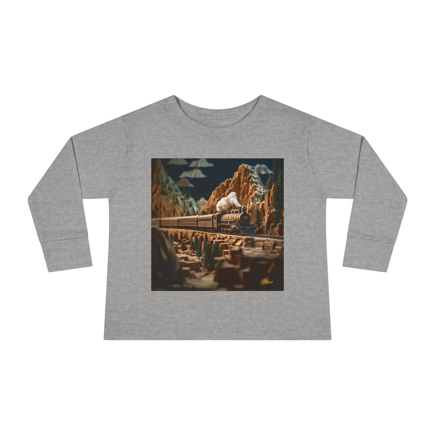 Orient Express Series Print #9 Toddler Long Sleeve Tee