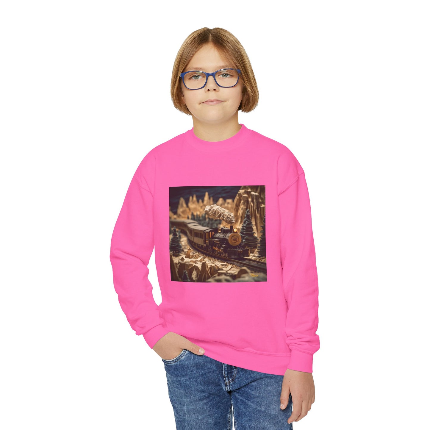 Orient Express Series Print #1 Youth Crewneck Sweatshirt