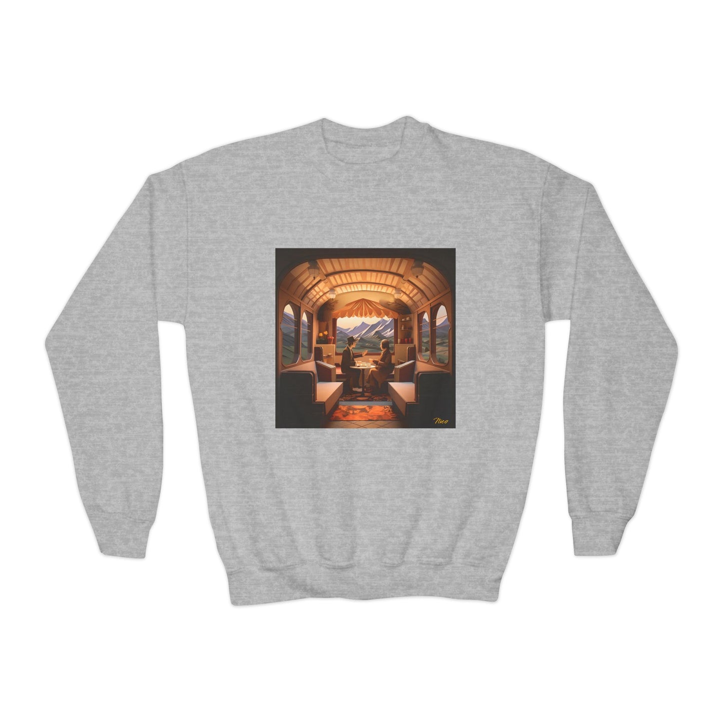 Orient Express Series Print #10 Youth Crewneck Sweatshirt