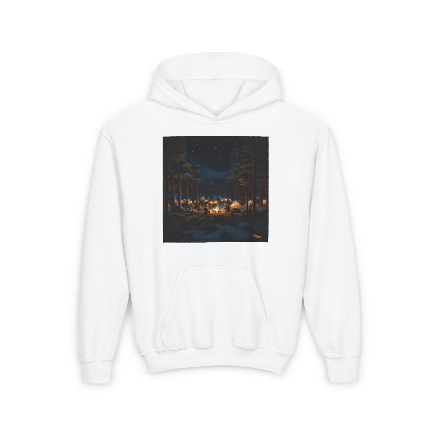 Under The Starry Skies Series Print #5 Youth Heavy Blend Hooded Sweatshirt