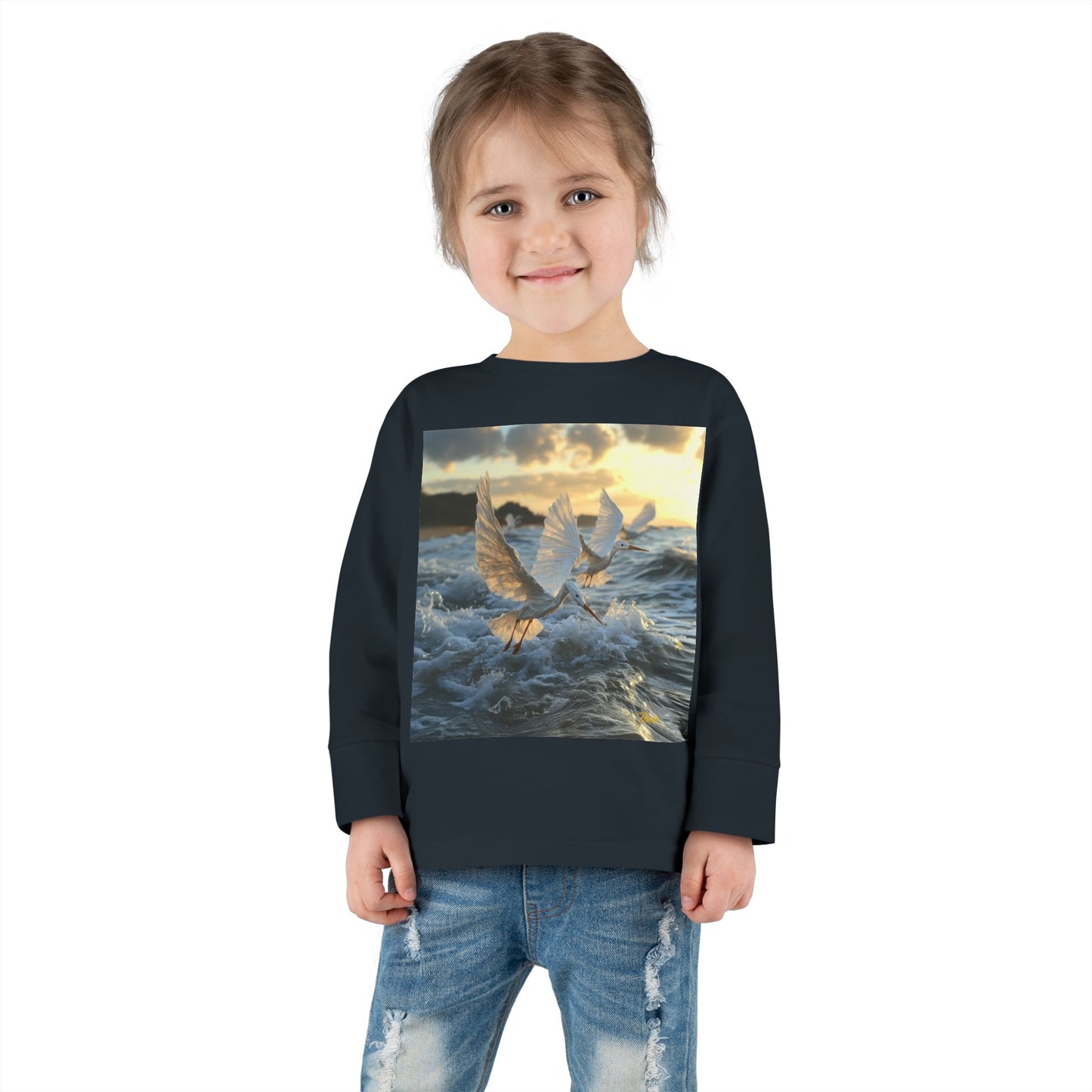 By The Seaside Series Print #10 Toddler Long Sleeve Tee