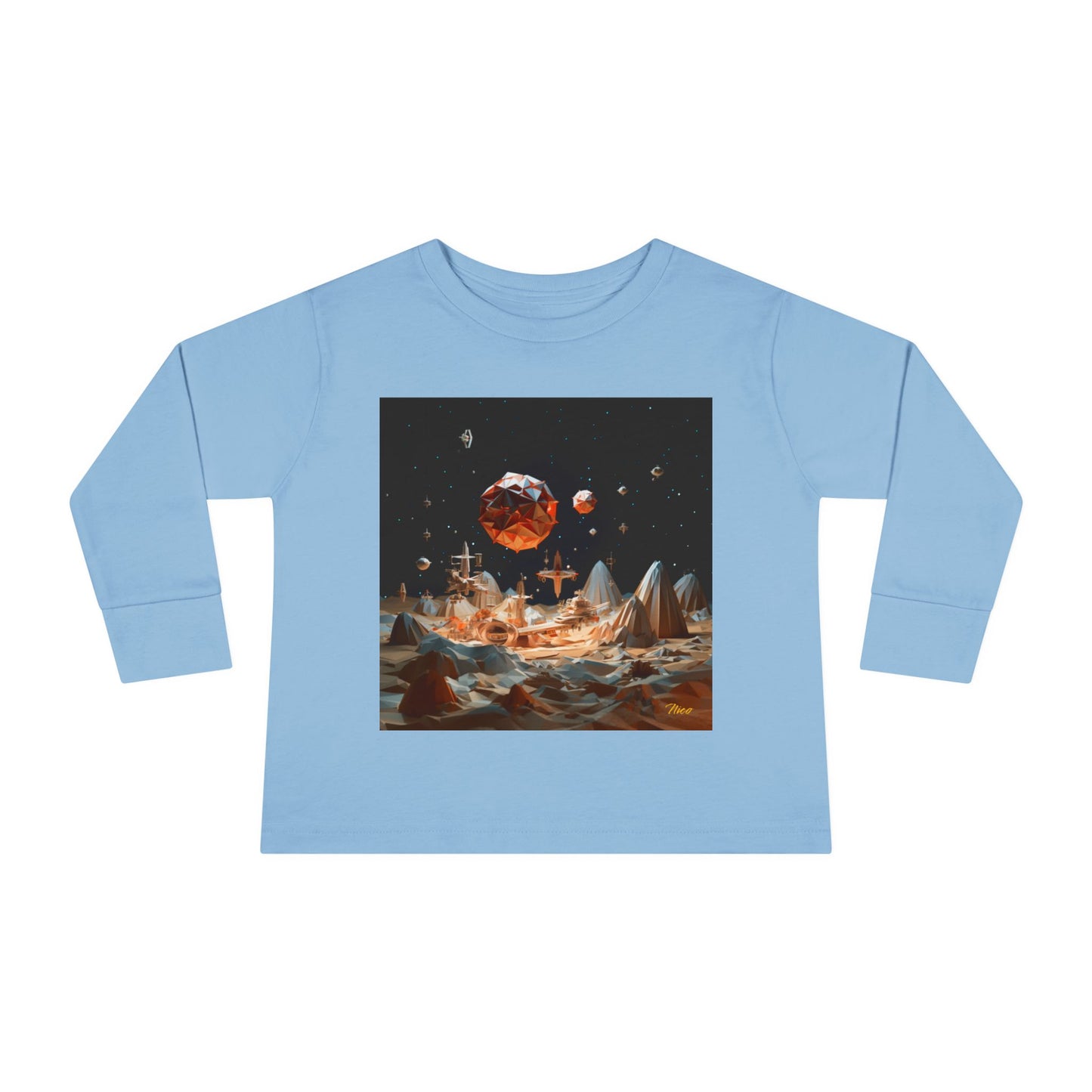 Elons' Dream Series Print #7 Toddler Long Sleeve Tee