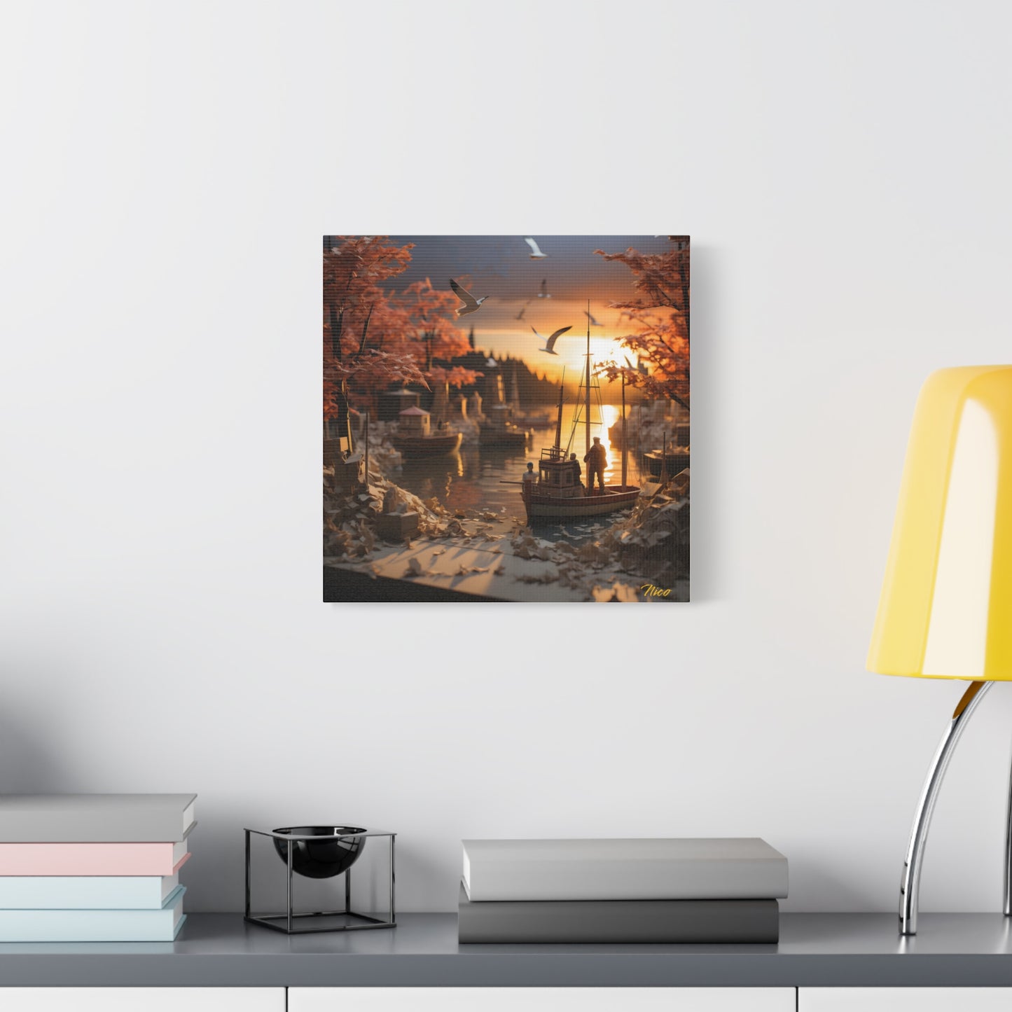 On The Docks By The Bay Series Print #2 - Streched Matte Canvas Print, 1.25" Thick