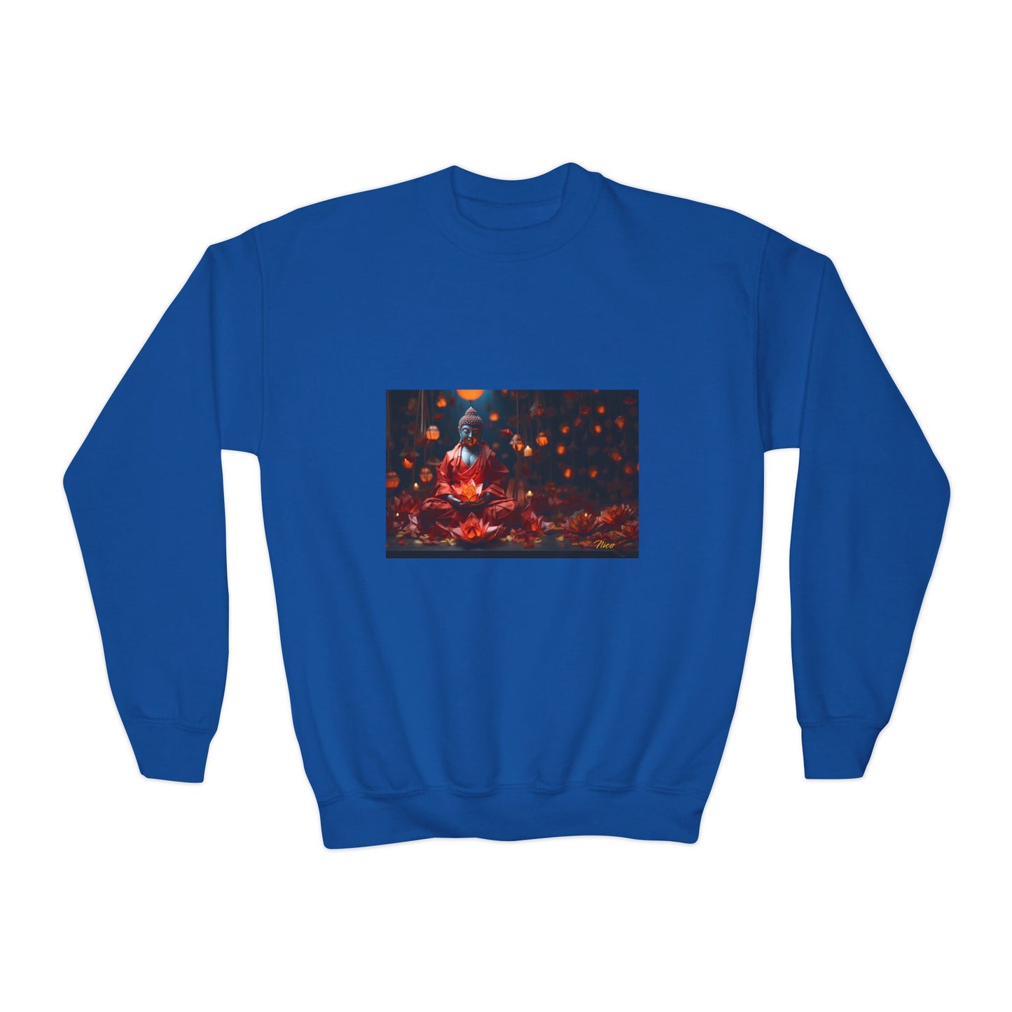 Ascending Buddah Series Print #2 Youth Crewneck Sweatshirt