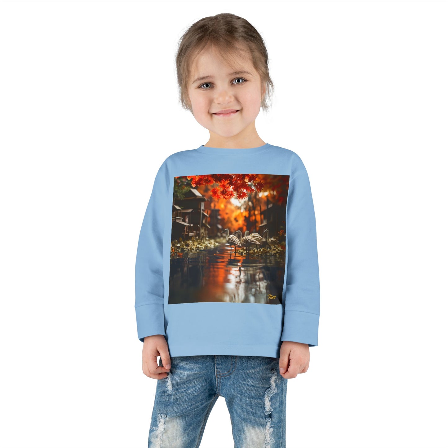 Born On A Bayou Series Print #8 Toddler Long Sleeve Tee