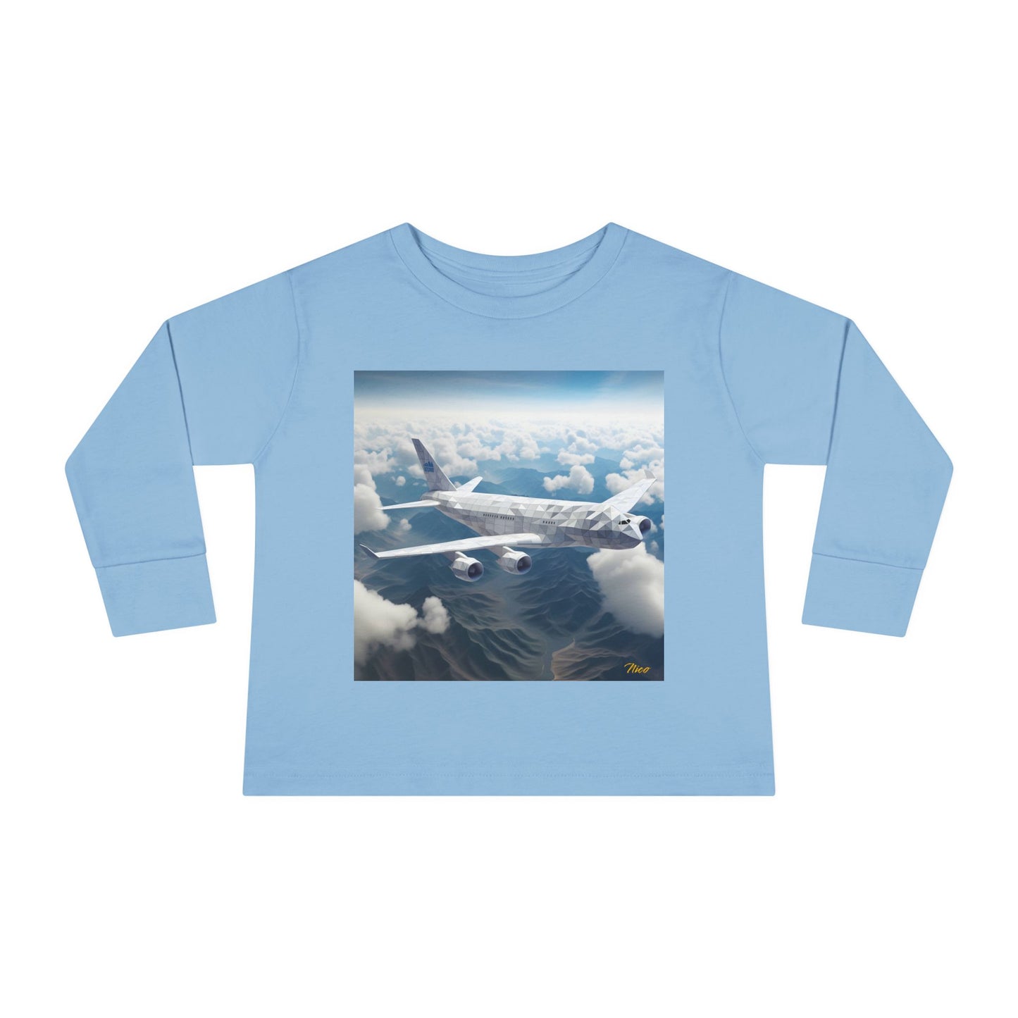 Big Ol' Jet Airliner Series Print #7 Toddler Long Sleeve Tee