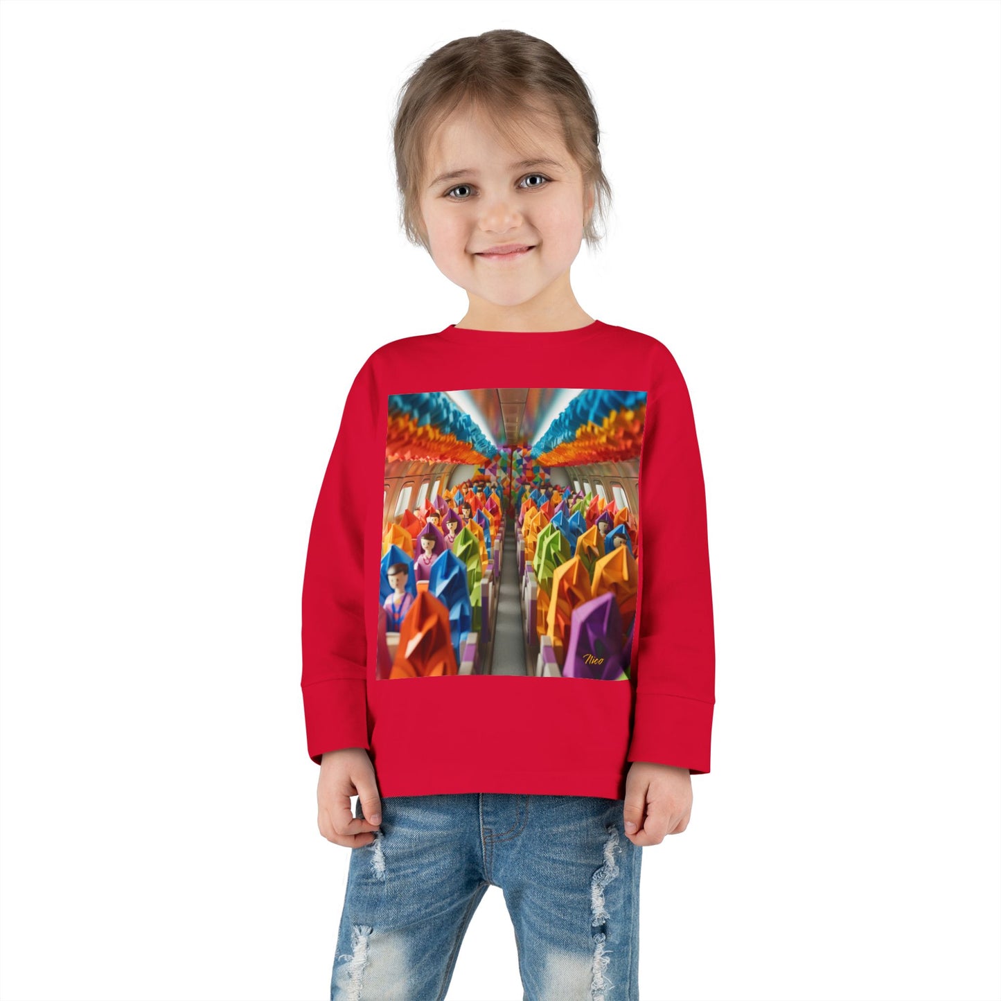 Big Ol' Jet Airliner Series Print #8 Toddler Long Sleeve Tee