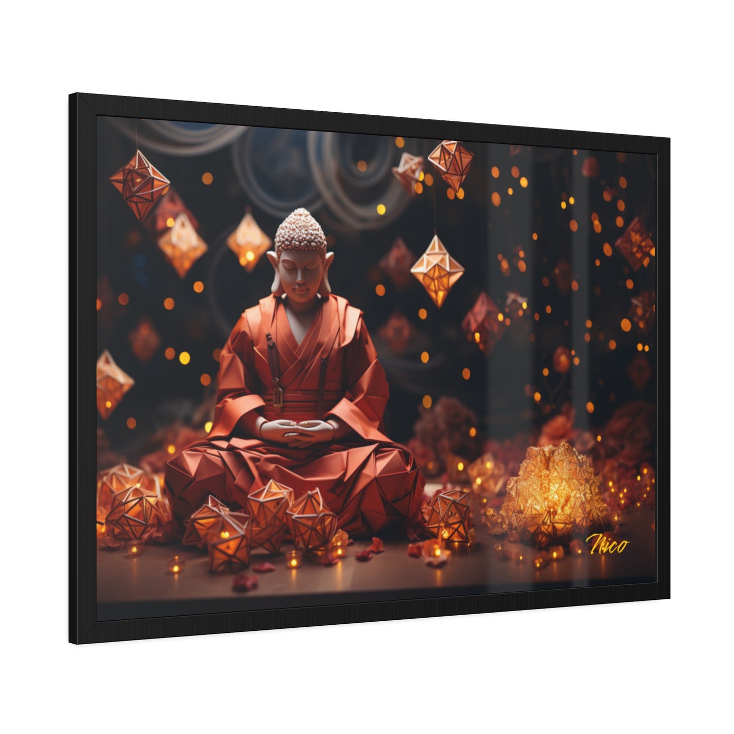 Ascending Buddha Series Print #7 - Framed Fine Art Paper Print