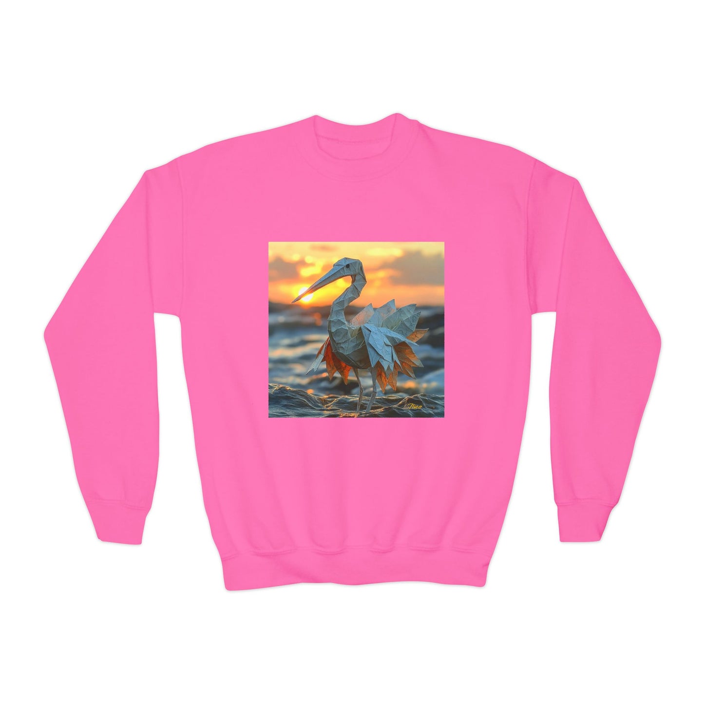 By The Seaside Series Print #1 Youth Crewneck Sweatshirt