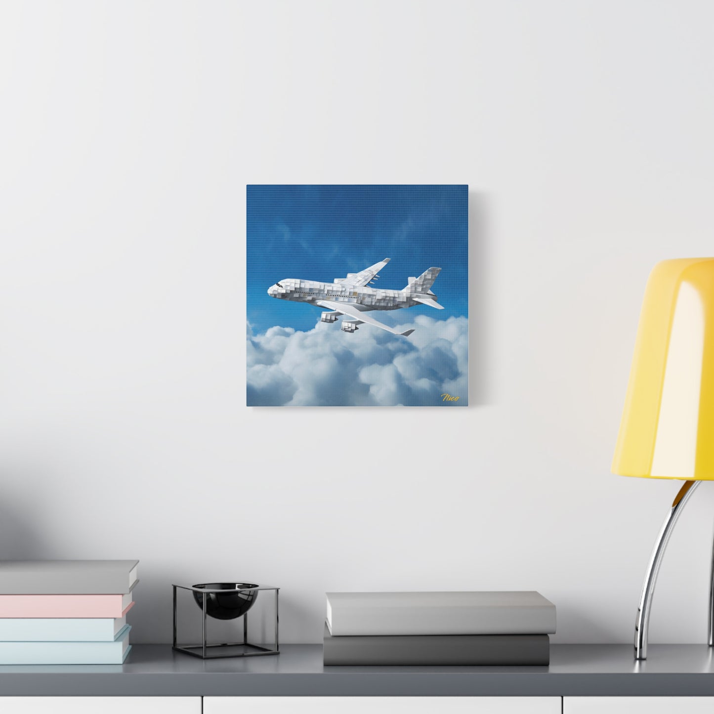 Frequent Flyer Miles Series Print #5 - Streched Matte Canvas Print, 1.25" Thick