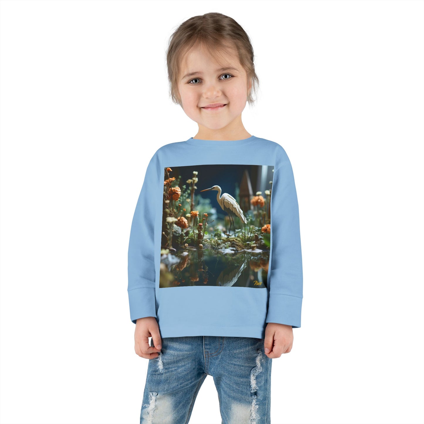 Born On A Bayou Series Print #1 Toddler Long Sleeve Tee