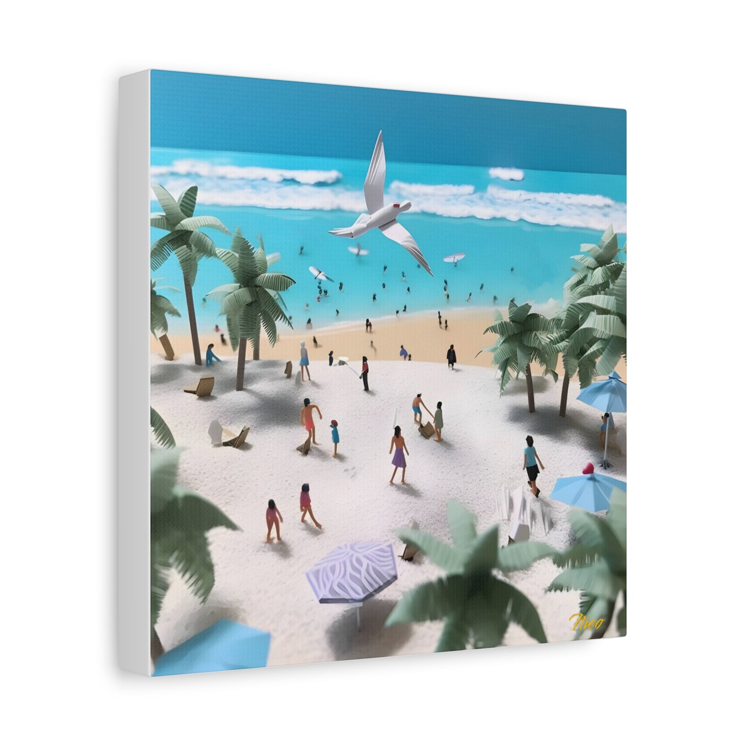 By The Seaside Series Print #5 - Streched Matte Canvas Print, 1.25" Thick