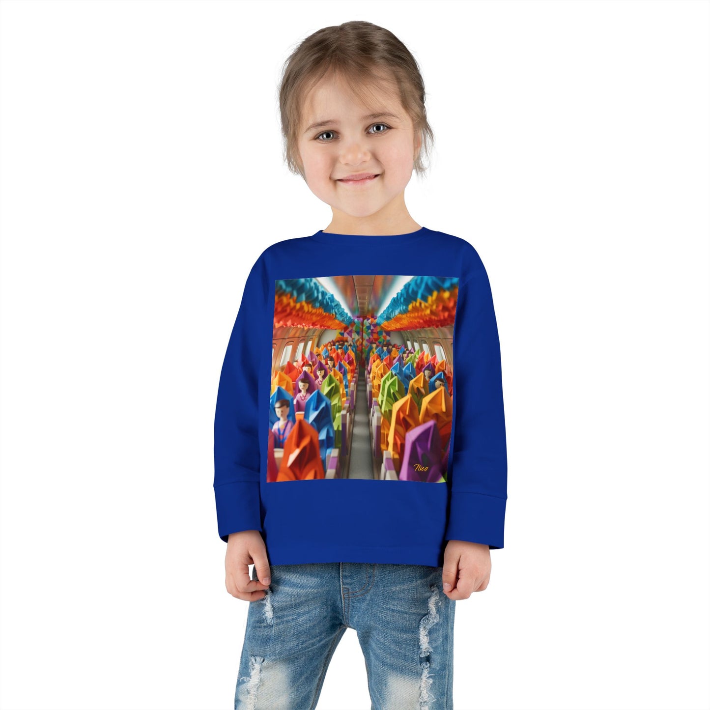 Big Ol' Jet Airliner Series Print #8 Toddler Long Sleeve Tee