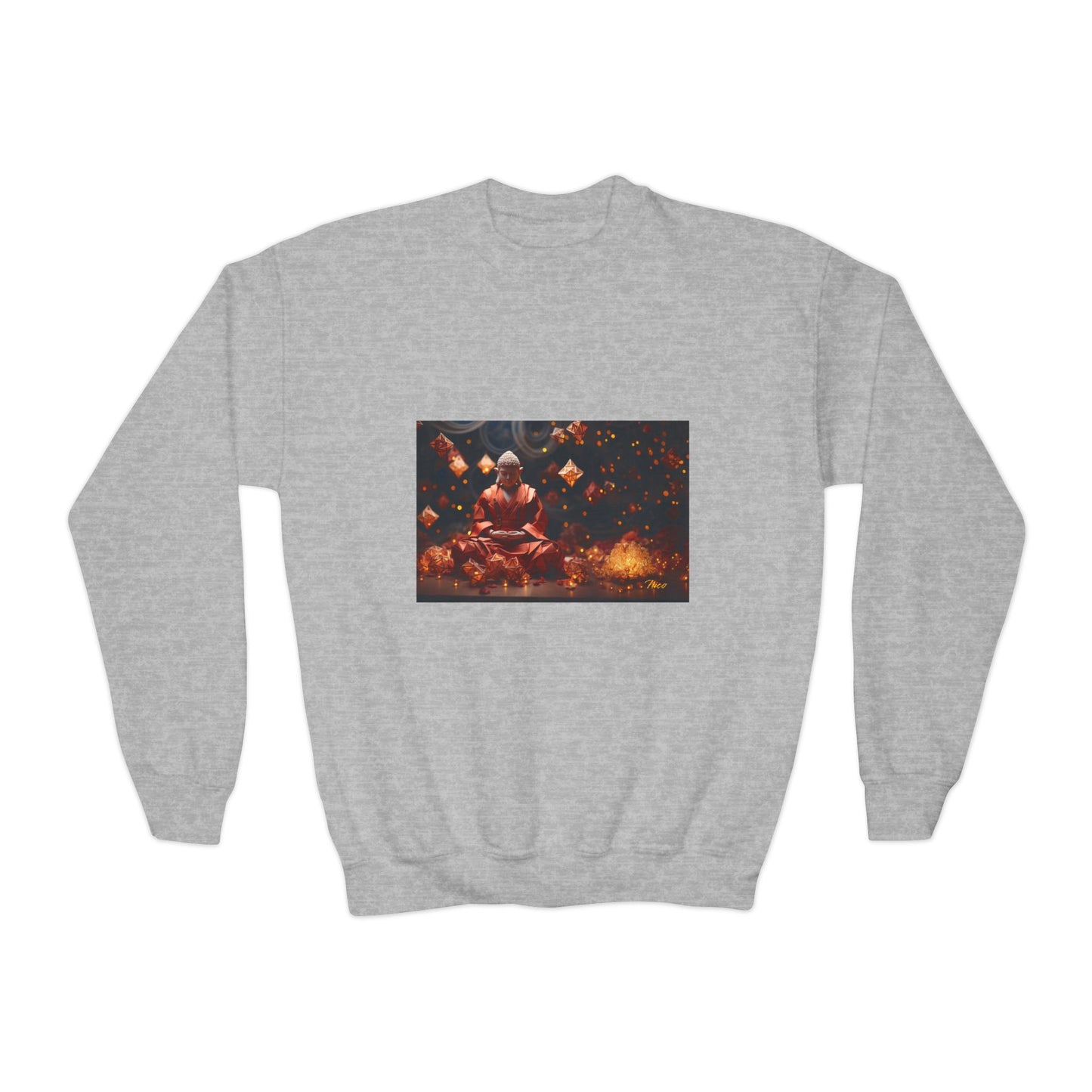 Ascending Buddah Series Print #7 Youth Crewneck Sweatshirt