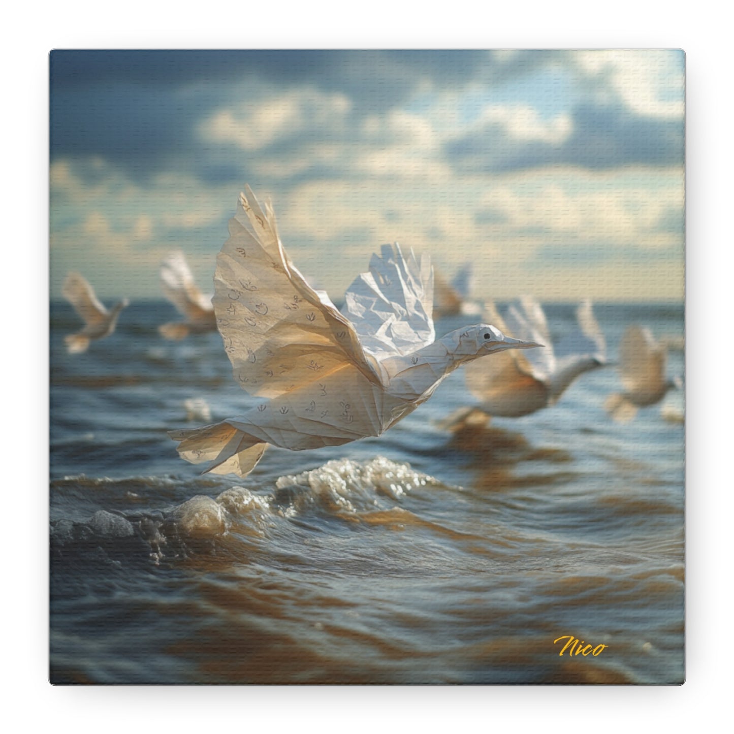 By The Seaside Series Print #8 - Streched Matte Canvas Print, 1.25" Thick