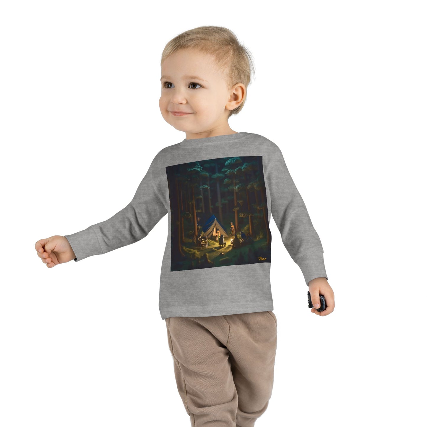 Under The Starry Skies Series Print #6 Toddler Long Sleeve Tee