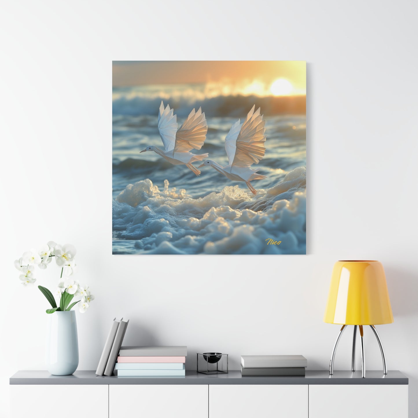 By The Seaside Series Print #5 - Streched Matte Canvas Print, 1.25" Thick