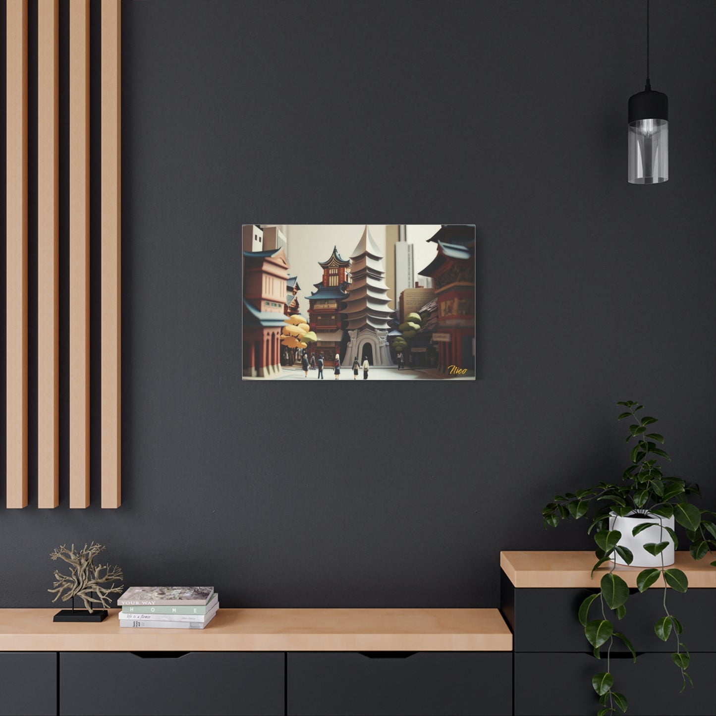 Eastern Metropolis Series Print #6 - Streched Matte Canvas Extended Print