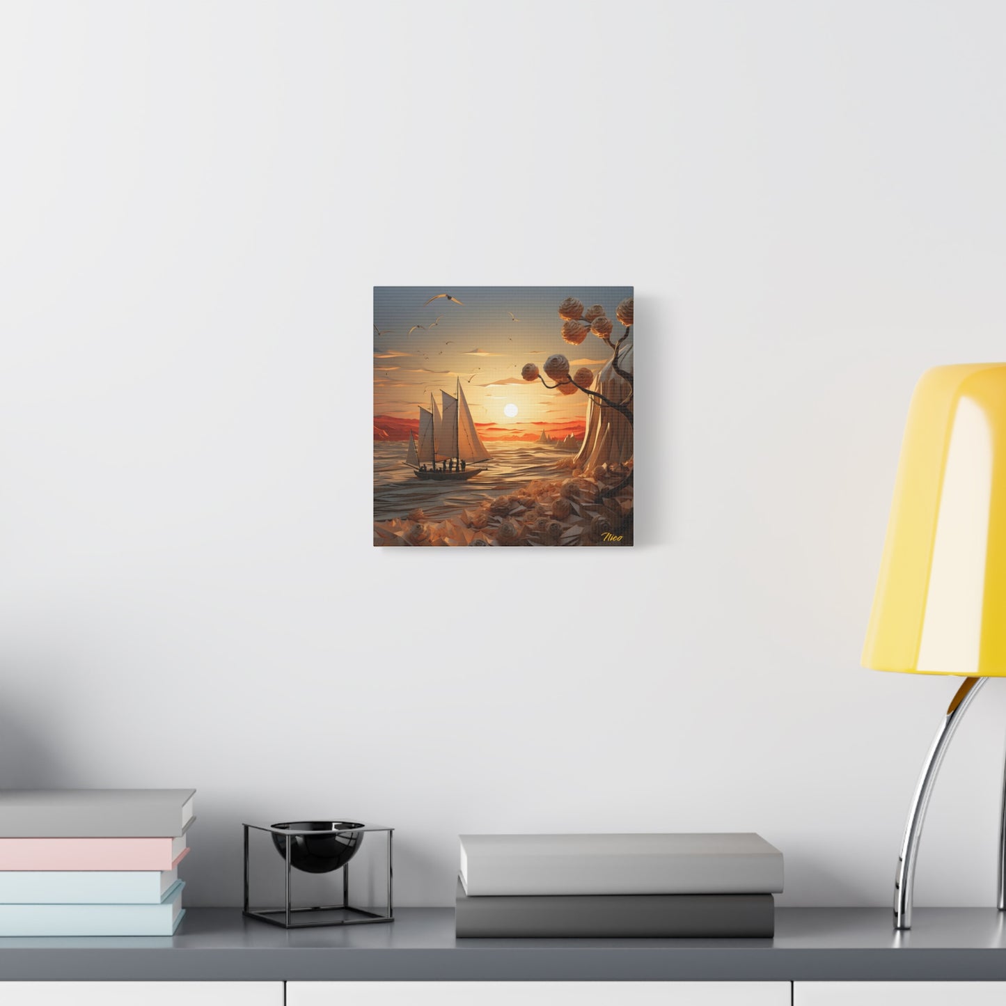 Into The Sunset Series Print #10 - Streched Matte Canvas Print, 1.25" Thick