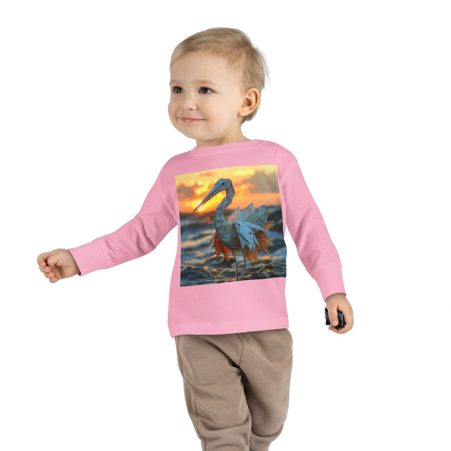 By The Seaside Series Print #1 Toddler Long Sleeve Tee