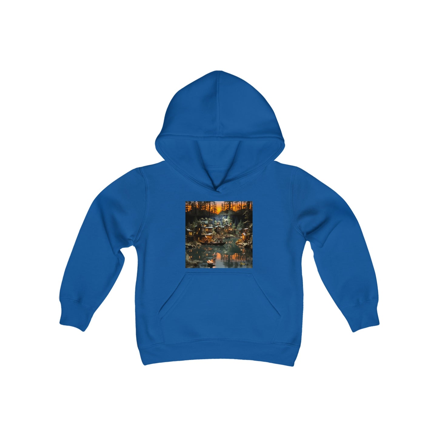 Born On A Bayou Series Print #2 Youth Heavy Blend Hooded Sweatshirt