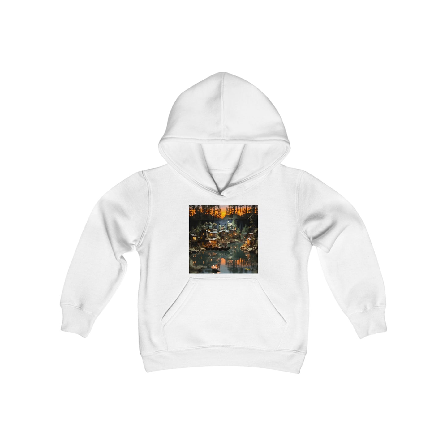 Born On A Bayou Series Print #2 Youth Heavy Blend Hooded Sweatshirt