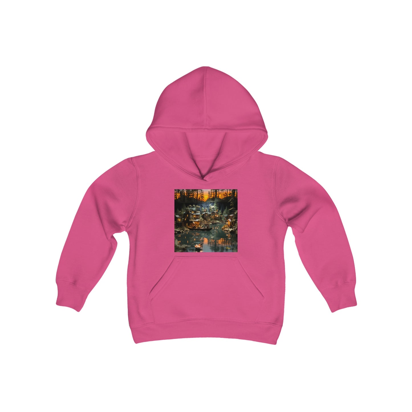 Born On A Bayou Series Print #2 Youth Heavy Blend Hooded Sweatshirt