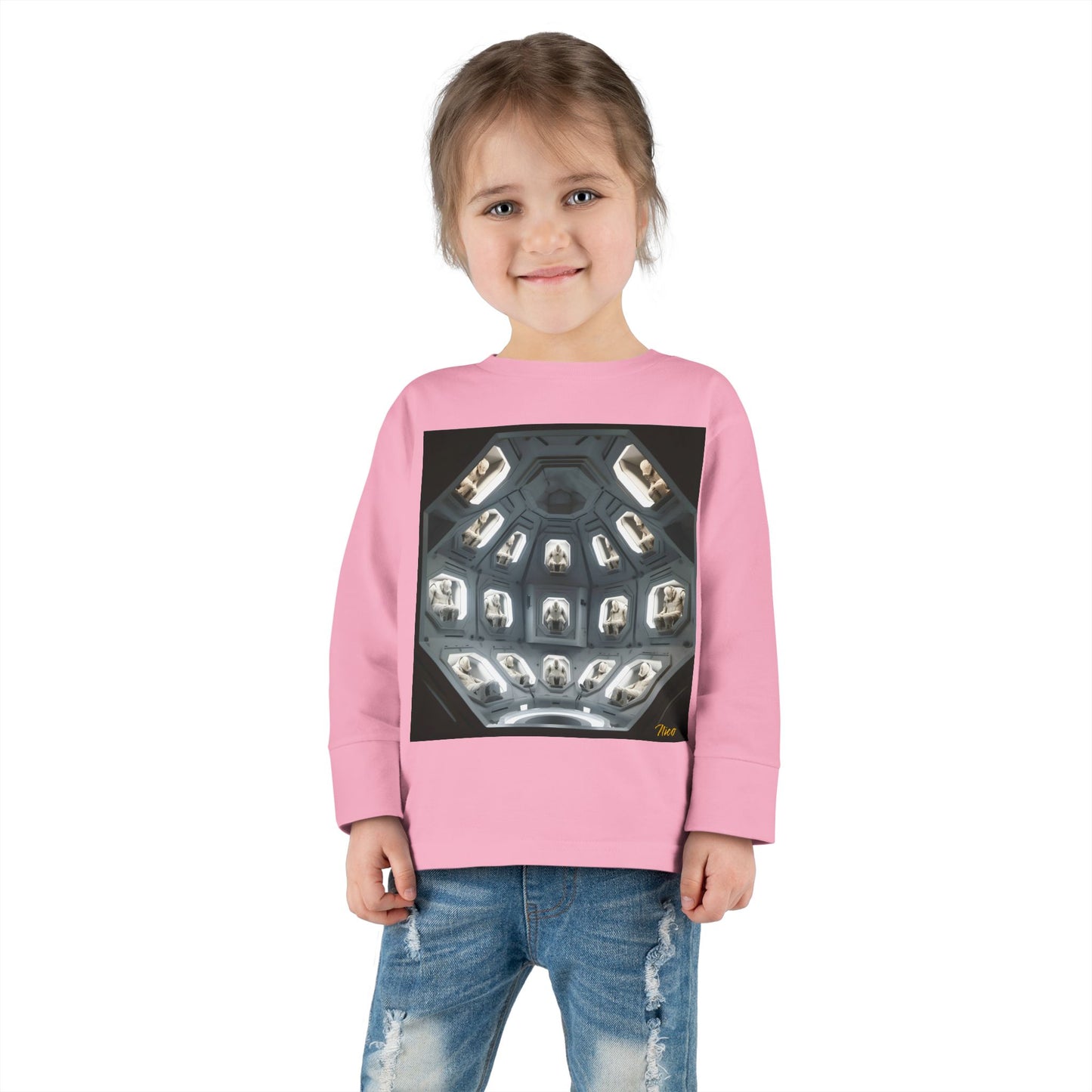 Elons' Dream Series Print #2 Toddler Long Sleeve Tee