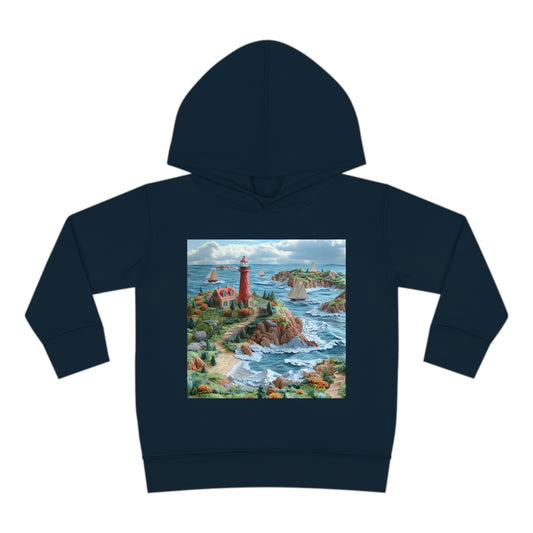 By The Seaside Series Print #6 Toddler Pullover Fleece Hoodie