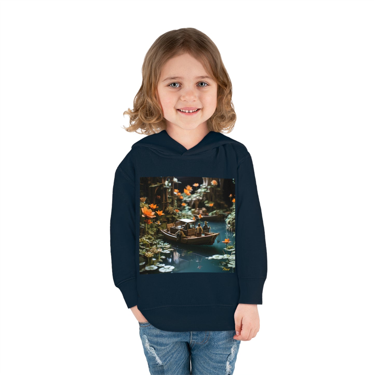 Born On A Bayou Series Print #4 Toddler Pullover Fleece Hoodie