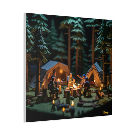 Campfire Series Print #10 - Streched Matte Canvas Print, 1.25" Thick