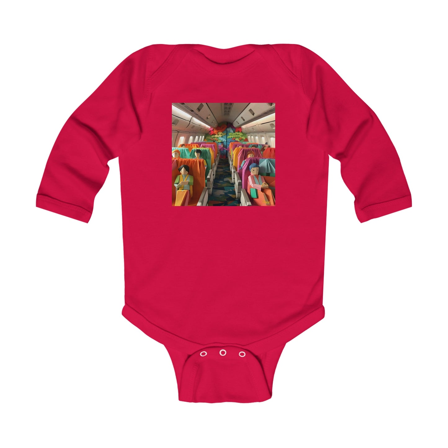 Frequent Flayer Miles Series Print #2 Infant Long Sleeve Bodysuit