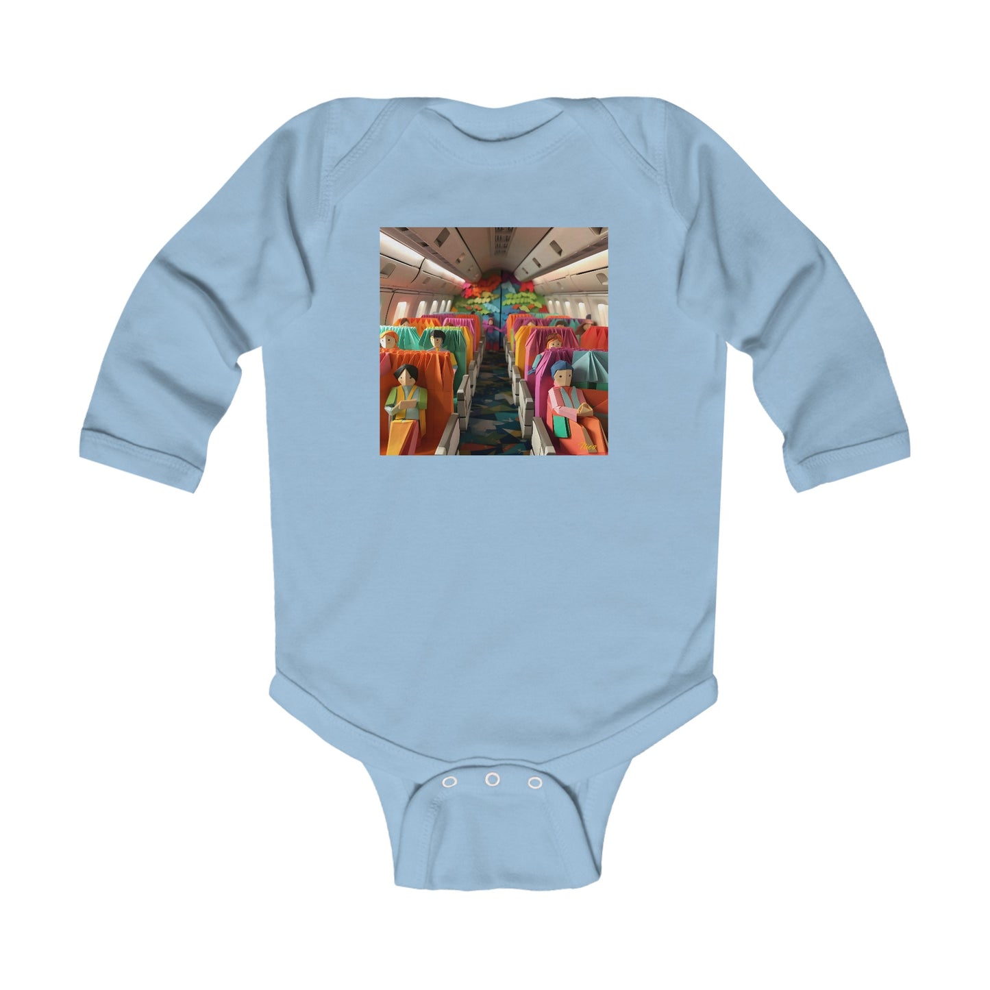 Frequent Flayer Miles Series Print #2 Infant Long Sleeve Bodysuit