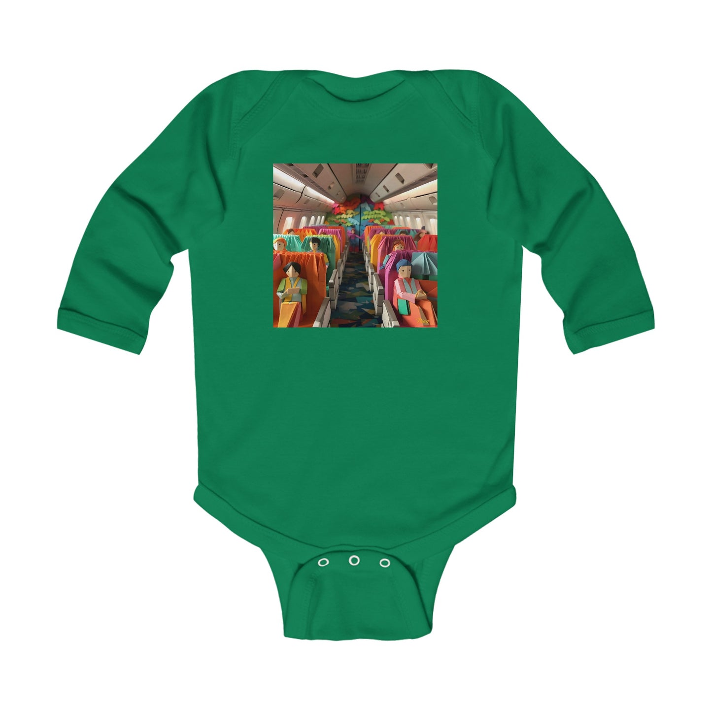 Frequent Flayer Miles Series Print #2 Infant Long Sleeve Bodysuit