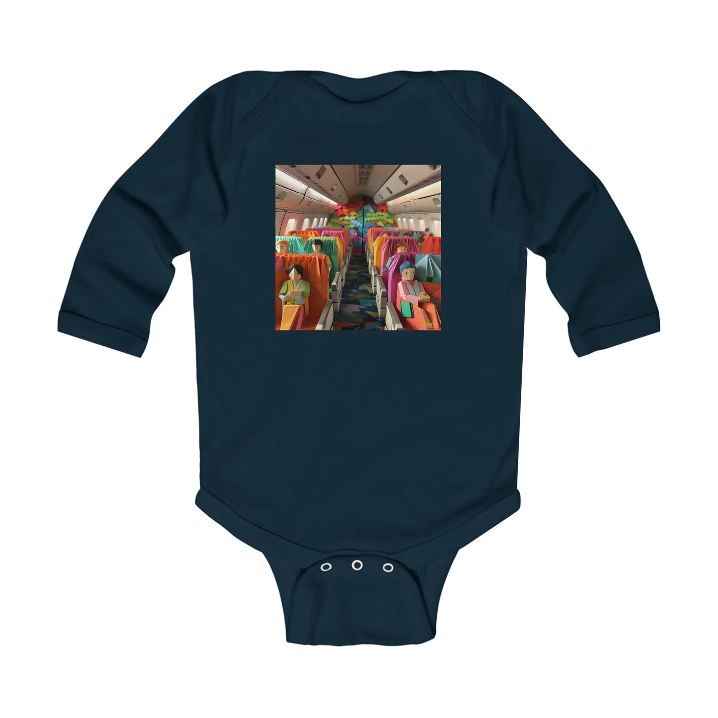 Frequent Flayer Miles Series Print #2 Infant Long Sleeve Bodysuit